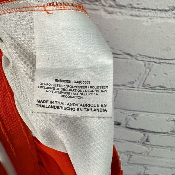 Nike Men’s Elite Basketball Shorts Dri-Fit Drawstring Waist Orange & White S - Picture 6 of 11